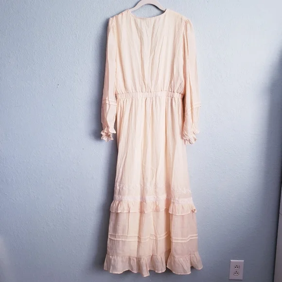 Baltic Born Amberlee Bohemian Neutral Embroidered Midi Dress - Picture 7 of 7